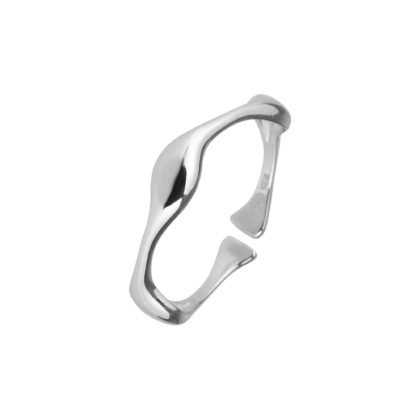 Stříbrný prsten tvarovaný 65011 UNI